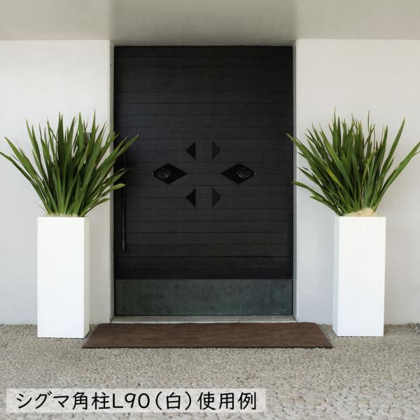 鉢カバー マットブラック 鉢カバー エディラウンド 8号鉢用 黒