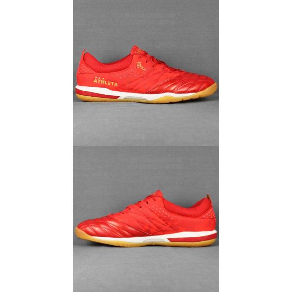 美品 ATHLETA フットサルシューズ レッド 25.0 ATHLETA（アスレタ） O-Rei Futsal Rodrigo レッド 【ATHLETA|アスレタ