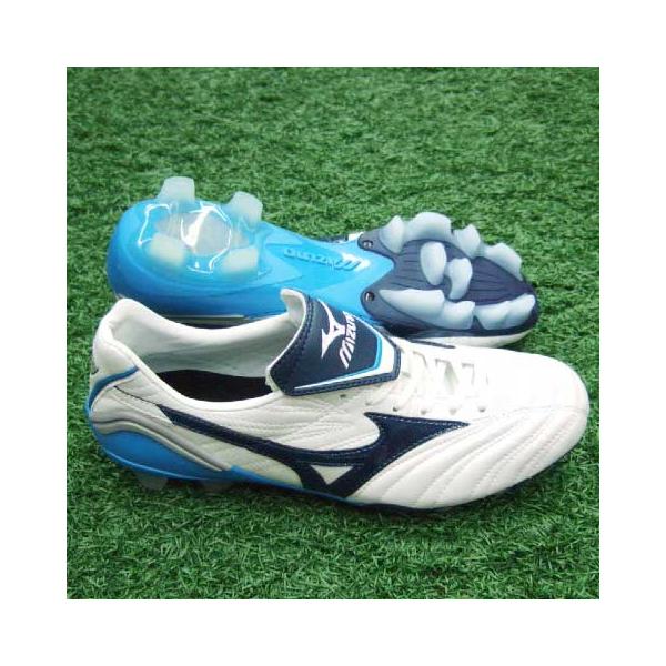 ネオグラードウエーブ3 スーパーホワイトパール×ネイビー 【MIZUNO|ミズノ】サッカースパイク12kp-71214 /【Buyee】