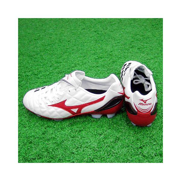 MIZUNO サッカースパイク ホワイト レッド kemari87_12kp-93462_2