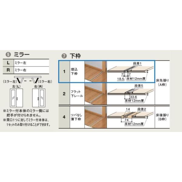 クローゼット折れ戸 ラシッサS LAB 1620・1720・1820 室内ドア LIXIL