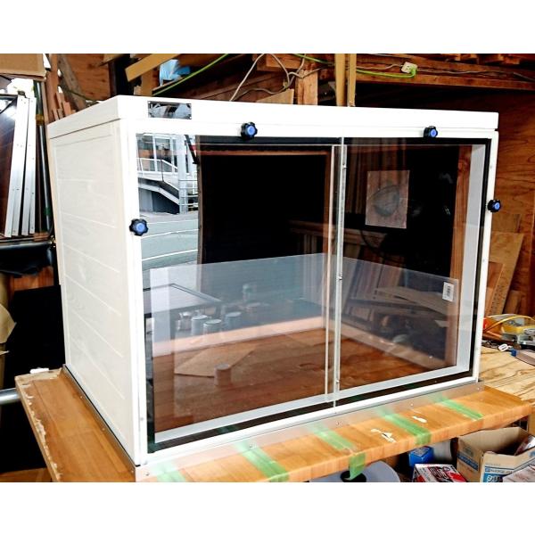 防音ケージ カバー 5タイプ( 前伏せ）（ホワイト） 室内犬の無駄吠え