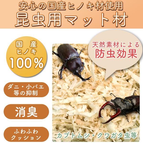 おがくず クワガタ おが屑 国産 ひのき チップ カブトムシ 飼育 マット