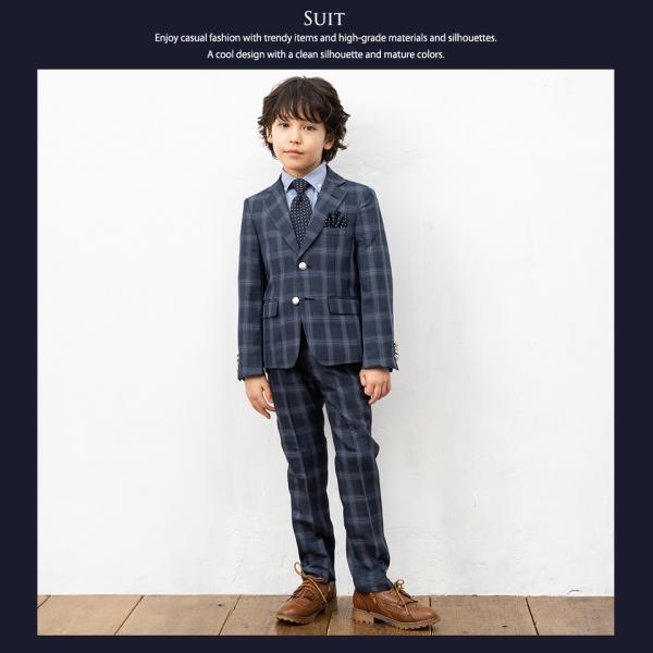 入学式　男の子130cm ロングパンツジャケット4点セット 男の子 フォーマル ズボン 子供スーツ スラックス ロングパンツ