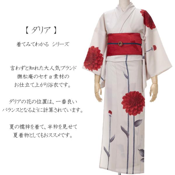 夏きもの 浴衣 撫松庵 セオα 優しい