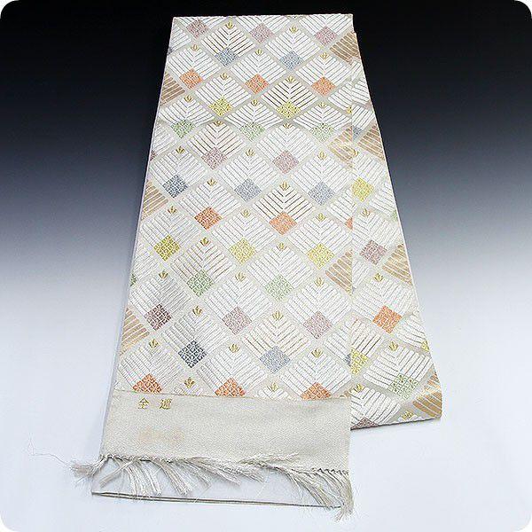 帯　吉永小百合さん着用柄　正絹　西陣織 美品 逸品 上品 吉永小百合さん着用柄 正絹 西陣織 袋帯 obx90