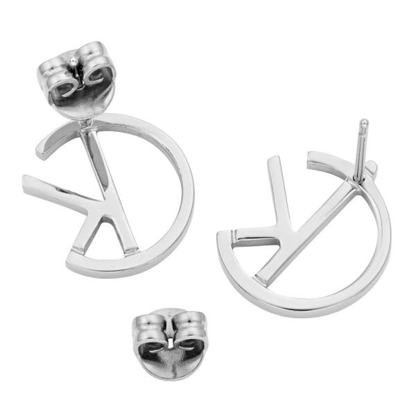 美品　  カルバンクライン ピアス チェーン ロゴ 刻印 美品 Calvin klein カルバンクライン ピアス チェーン ロゴ 刻印