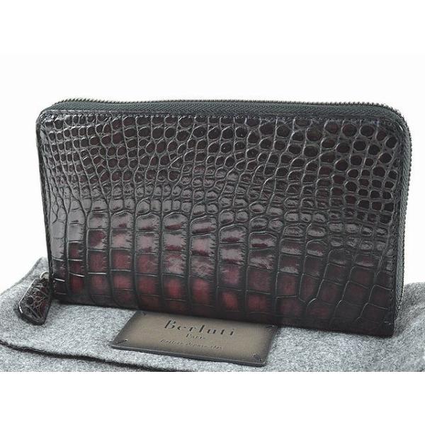 極美品】ベルルッティ 長財布 ラウンド パッチワーク カリグラフィ 