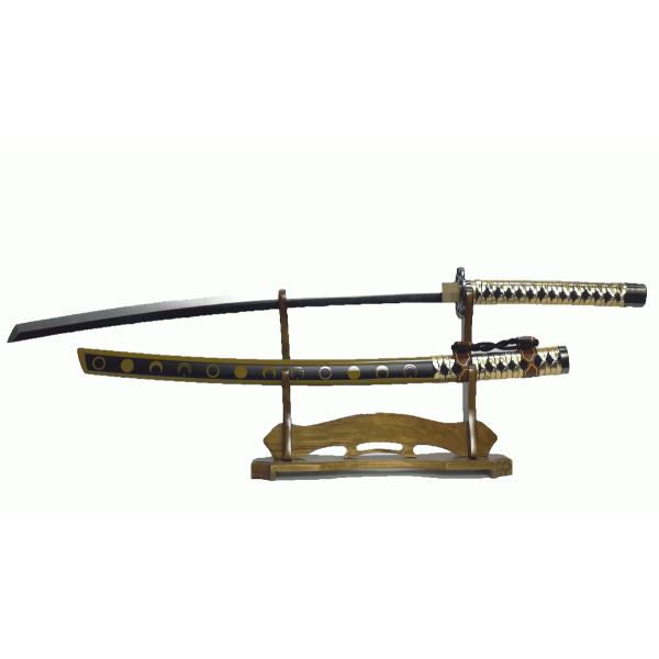 日本刀模造刀美品木製コスプレインテリア飾り太刀刀三日月宗近104cm 
