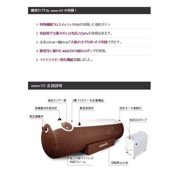家庭用酸素カプセルANION O2 アニオンO2 マイナスイオン機能付き