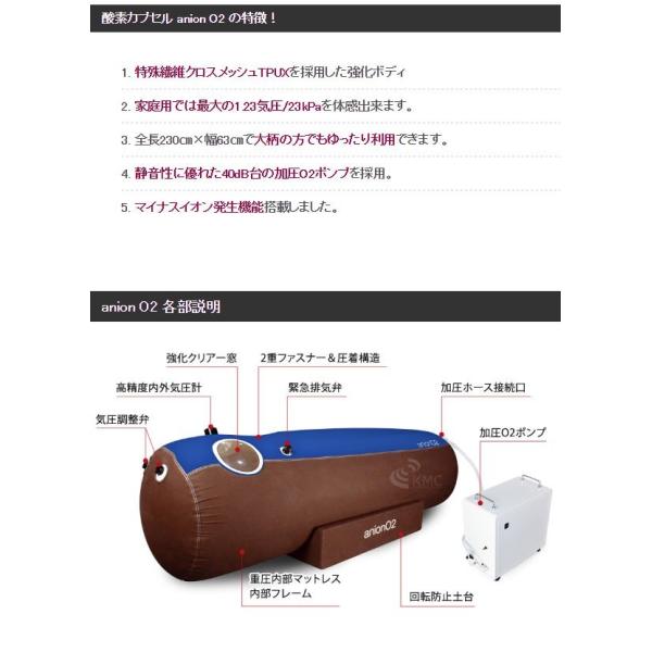 家庭用 酸素カプセル ANION O2 アニオンO2 マイナスイオン機能付き