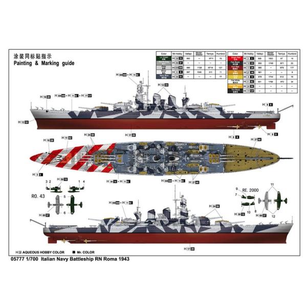 1/700 イタリア海軍 ヴィットリオ・ヴェネト級戦艦 ローマ 1943 [並行輸入品] /【Buyee】 Buyee - Japanese  Proxy Service | Buy from Japan!