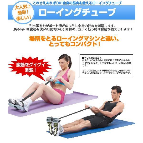 ローイングマシン フィットネスチューブ レッド 腹筋器具 うぅ 腹筋運動 背筋トレーニングに お腹やせ おうち