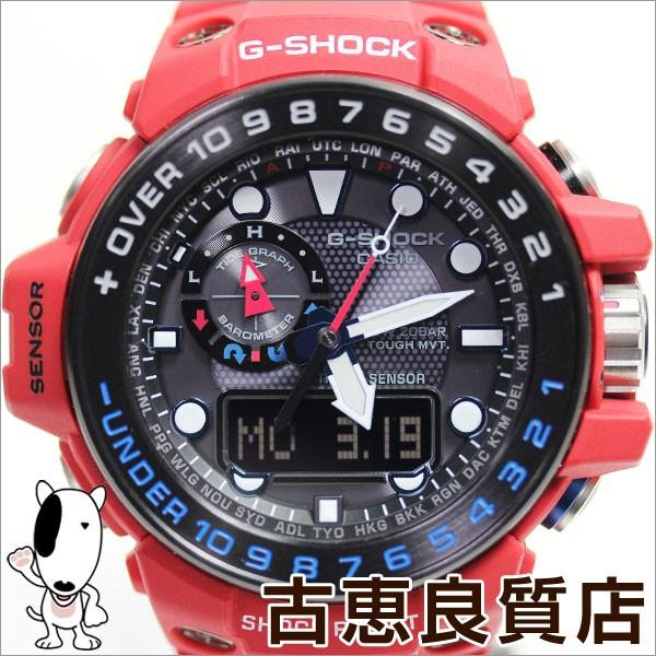 G-SHOCK ガルフマスター ソーラー 電波 GWN-1000RD-4AJF - 腕時計 ...