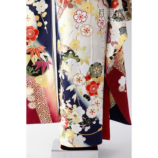 振袖 身長158-173cm 青 bl-037 振袖 身長158-173cm 青 bl-037 - メルカリ