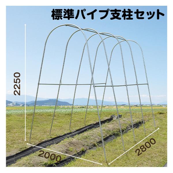 園芸支柱 支柱 新型 パイプ支柱 標準パイプ支柱セット 1組 パイプハウス 雨よけハウス 雨よけ トマト キュウリ 国華園 /【Buyee】  Buyee - Japanese Proxy Service | Buy from Japan!