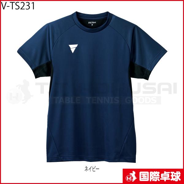 V-TS231 卓球 トレーニングウェア Tシャツ ヴィクタス VICTAS 男女