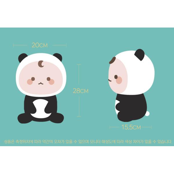 ぬいぐるみ パンダジェル（ソバ君,メミルくん）[28cm] 「トッケビ