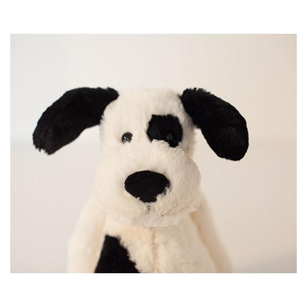 ジェリーキャットぬいぐるみ 黒ぶち犬 バシュフルBlack and cream