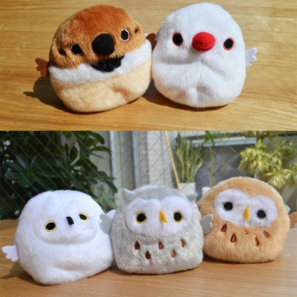 とりだんご フクロウ ぬいぐるみ 高さ7cm qqffhab ミミズク｜三英貿易株式会社