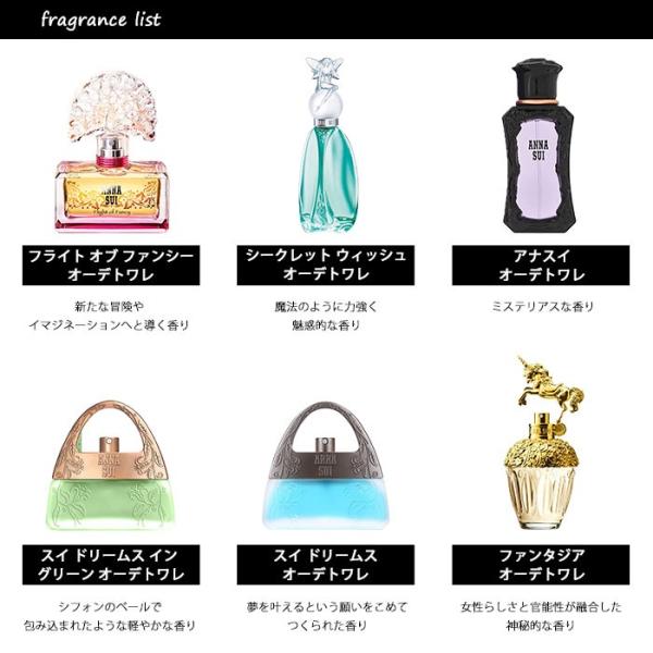 香水 アナスイ ANNA SUI アトマイザー 選べる4本セット 各1.5ml