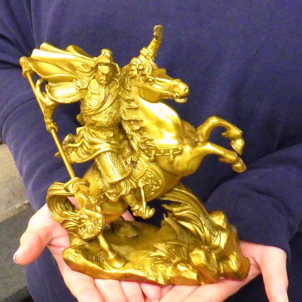 関羽商売繁盛神様縁起物風水置物関羽像三国志インテリア開運グッズ風水