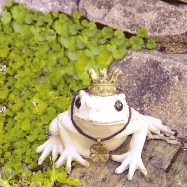 ガーデンオーナメント カエル 蛙の置物 かえる 置物 オブジェ 玄関 庭 飾り ガーデニング /【Buyee】