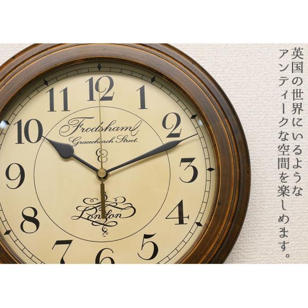 壁掛け時計 アンティーク調 レトロ調 クラシック調 パタパタ