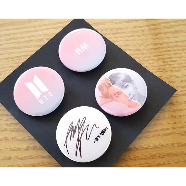 BTS ジミン 缶バッジ キーホルダー BTS ジミン JIMIN 牛さん 缶バッチ＆キーホルダー セット B