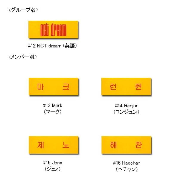 NCT (エヌシーティー) /メンバー別ネームプレート バッジ (nct 127 名札 グッズ 人気 アイドル 韓国 ファッション ) /【Buyee】