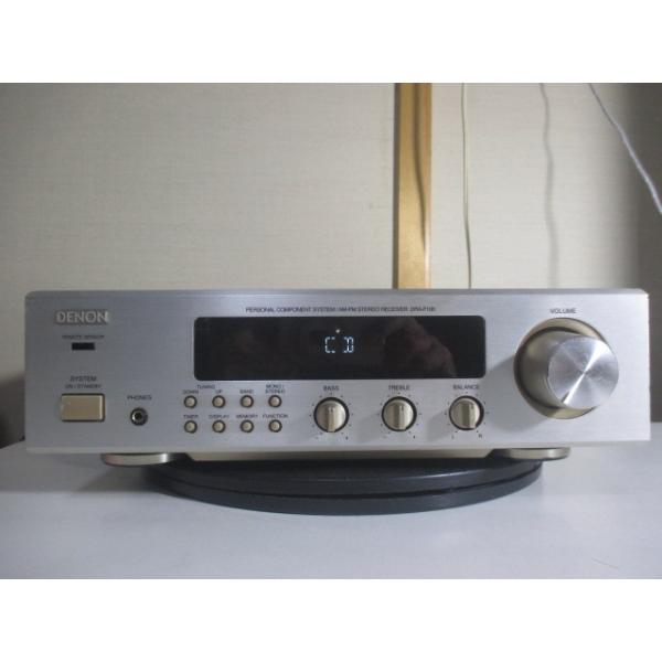 DENON DRA-F100 〓 デノンの小型チューナー・アンプ, 並上品,保証 〓 D