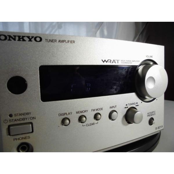 ONKYO R-801A 〓 オンキョー小型チューナー・アンプ, 美品,保証