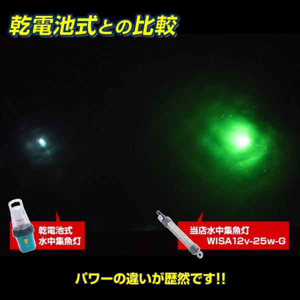 水中集魚灯LED 12v専用グリーン25w イカ釣りアジメバルタチウオ夜釣りライトシラスウナギ漁道具緑発光2880ルーメン集魚灯/【Buyee】