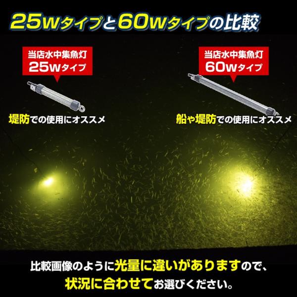 シラスウナギ 漁 専用色 レモンイエロー 水中灯 25w ショートサイズ 