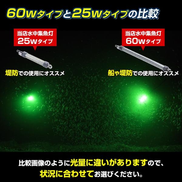 水中集魚灯グリーン60w LED 集魚灯水中ライトアジイカシラスウナギ水中