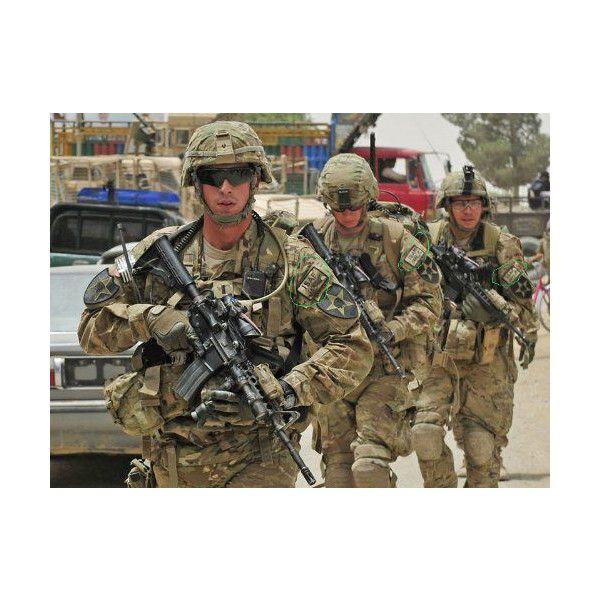 ISAF 米軍 アフガニスタン 国際治安支援部隊 ベルクロ付き ワッペン