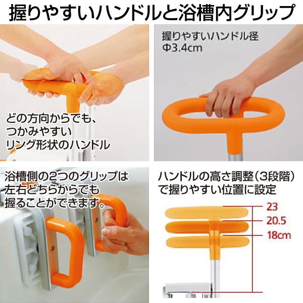 【新品未使用】Panasonic パナソニック　入浴グリップ　介護用手すり　N-130 VAL12001 オレンジ 処分特価】パナソニック 入浴グリップ N-130 ブルー (浴槽縁幅4〜13cm
