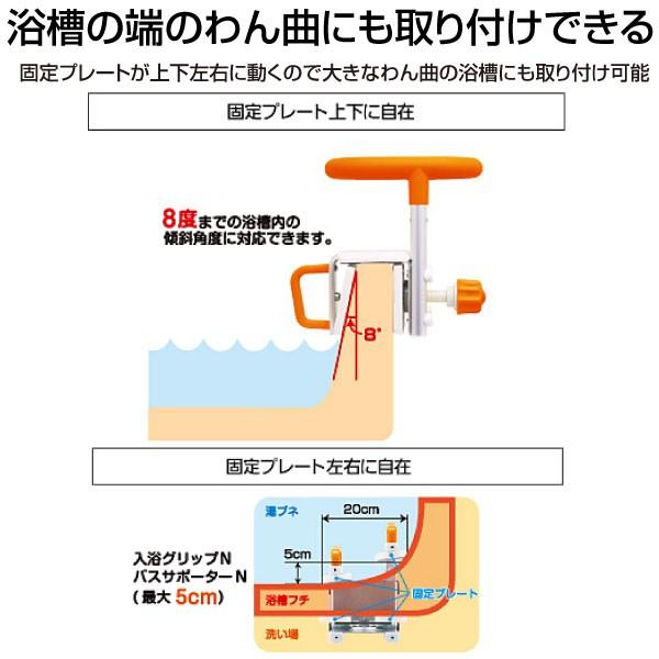 処分特価】パナソニック 入浴グリップ N-130 ブルー (浴槽縁幅4〜13cm