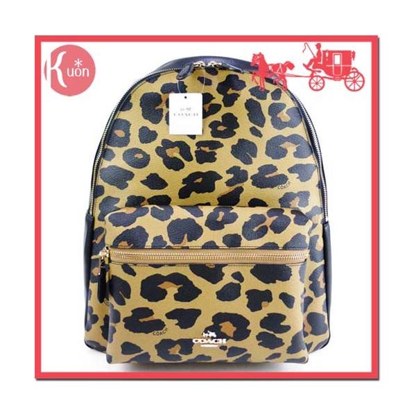 送料無料】【 COACH コーチ 】バックパック リュックサック レオパード