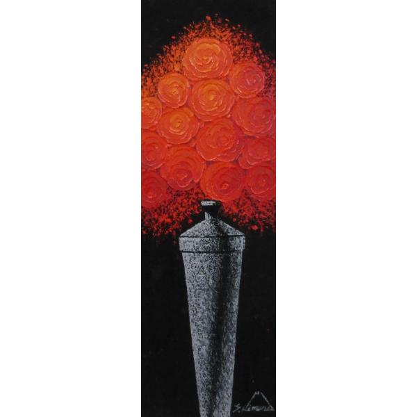 薔薇」〜赤いバラ〜木村茂 絵画 アート Wサムホールサイズ油彩画[油絵