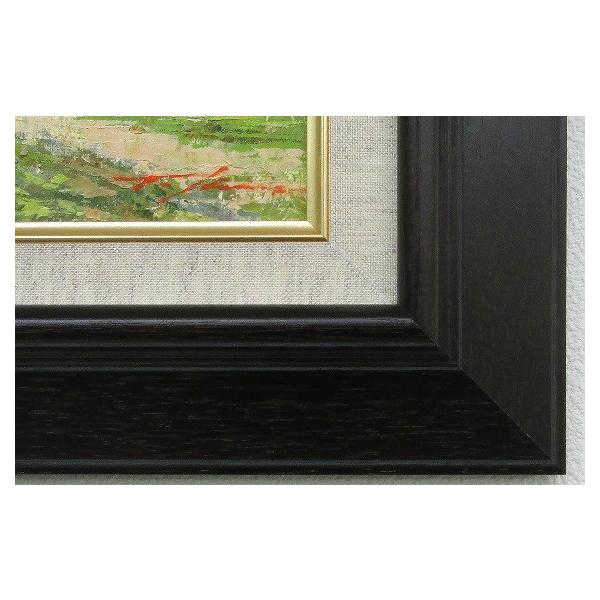 「黎明富士」忍野村  油絵 F4 絵画 黎明富士」忍野村 油絵 F4 絵画