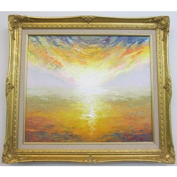 朝焼け」谷口春彦 絵画 アート F10サイズ油彩画[油絵]開運