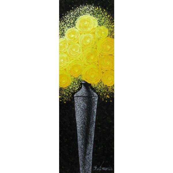 薔薇」〜黄色いバラ〜木村茂 絵画 アート Wサムホールサイズ油彩