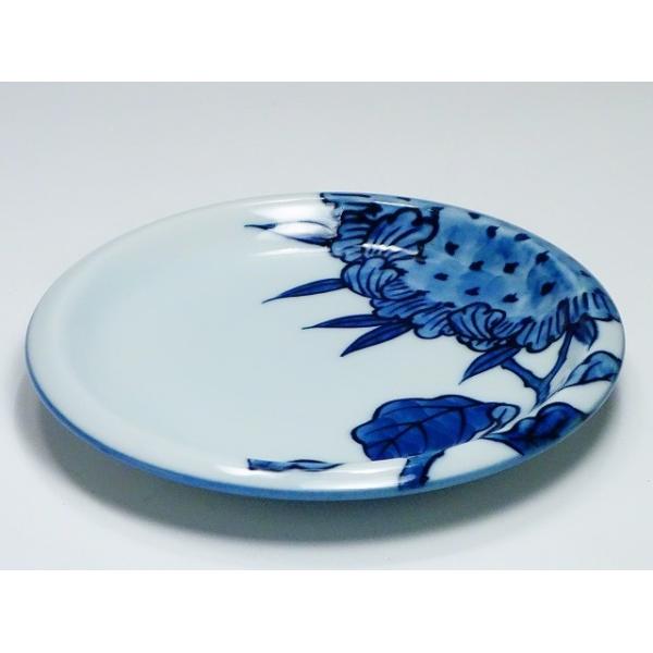 有田焼 源右衛門窯 染付向日葵絵 銘々皿 五客揃え 16cm /【Buyee