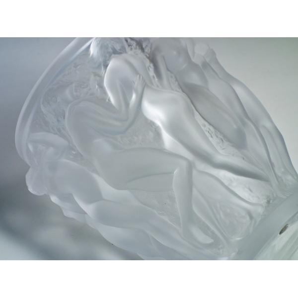 【美品】LALIQUE ラリック バコーントゥ バッカスの巫女 ガラス 花瓶 kurashinokura_1904041-g_1