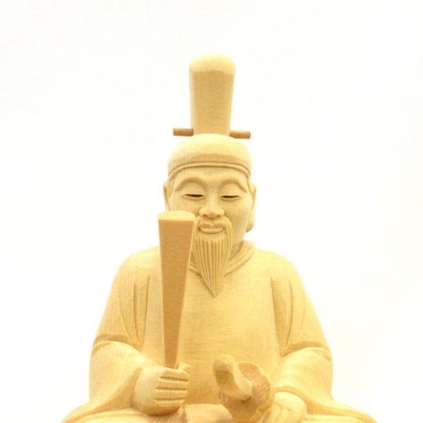 木彫神像/天神さん（菅原道真）3.5寸桧木玉眼付 /【Buyee】 Buyee