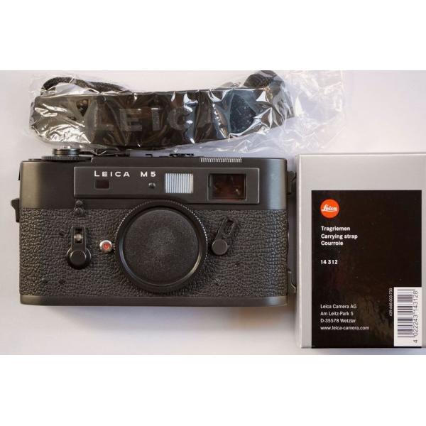 Leica ライカ M5 Black Body /3点吊り+純正Mストラップ/新品(美品中古