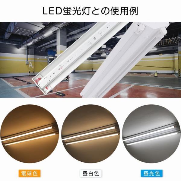 LED蛍光灯40W形逆富士器具40W型2灯式LED蛍光灯付きベースライト昼光色