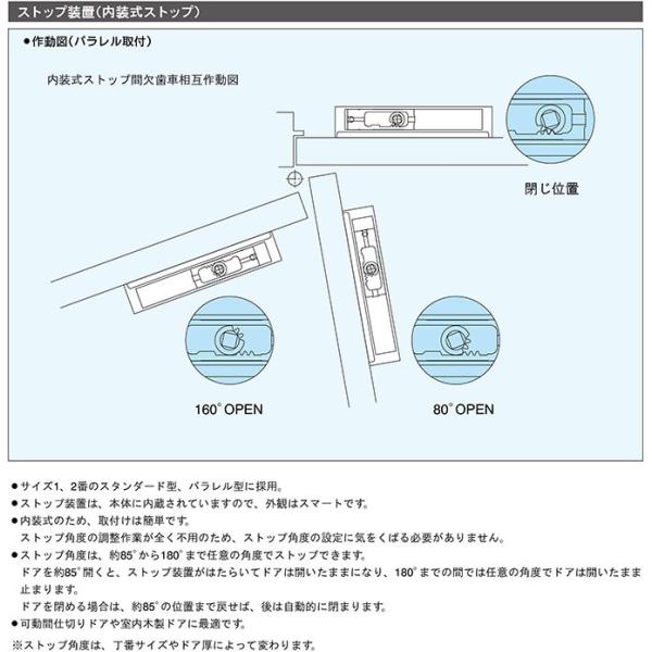 リョービ ドアクローザー S121 シルバー(スタンダード型・内装式