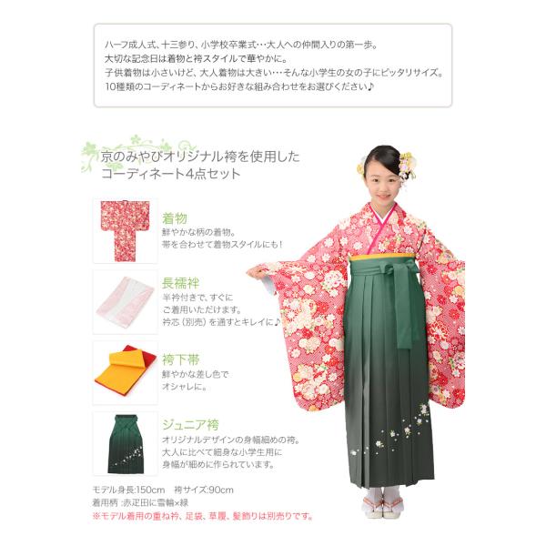 卒服 卒業式 小学校 女の子 着物袴 セット カラフル 黒 水色 オフ白 赤
